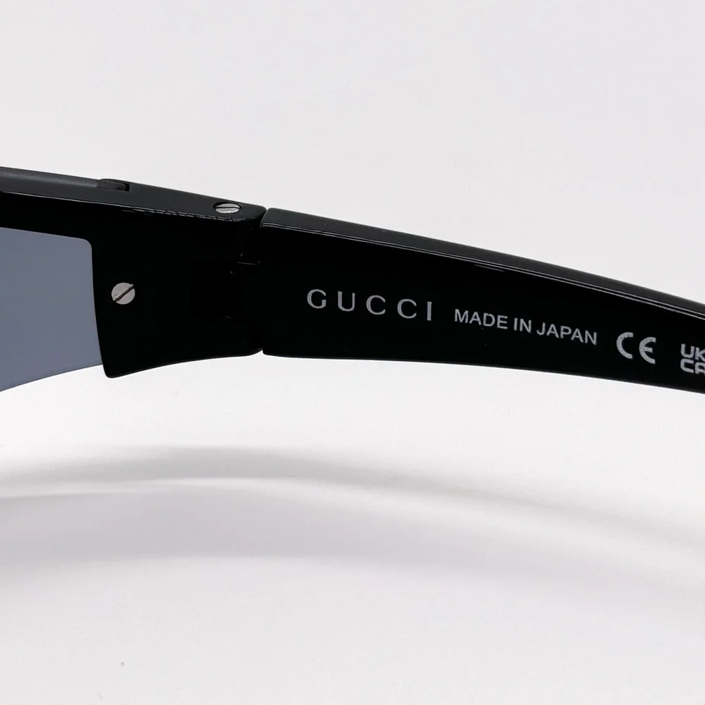 NEW GUCCI GG1651S 004 MASK BLACK SILVER UNISEX SUNGLASSES GUCCI